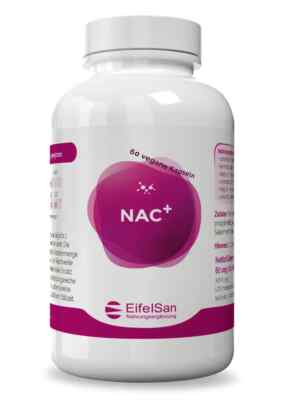 NAC 500 mg - 60 vegane Kapseln N-Acetyl-Cystein + Selen und Molybdän - EifelSan