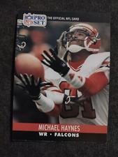 Michael Haynes 1990 Pro Set  Rookie #431  RC Atlanta Falcons Football Card. rookie card picture