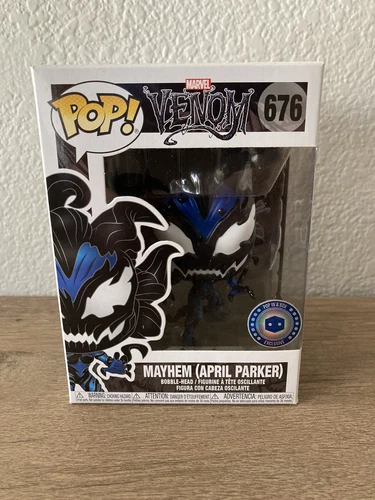 Funko Pop! Marvel Venom Mayhem April Parker #676 Pop in a Box Exclusivo Spiderma