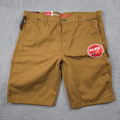 Dickies Flex Carpenter Herrenshorts 40 W braun 11 Zoll Outdoor Arbeitskleidung Tasche neu mit Etikett