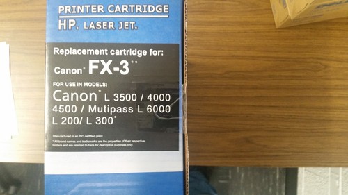 Non-OEM Alternative for Canon FX-3 (HP) Toner Cartridge, See description/models - Picture 2 of 3