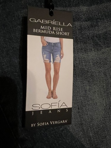 Sofia Jeans by Sofia Vergara Women's Gabriela Denim Bermuda Shorts~Various Sizes - Picture 7 of 7