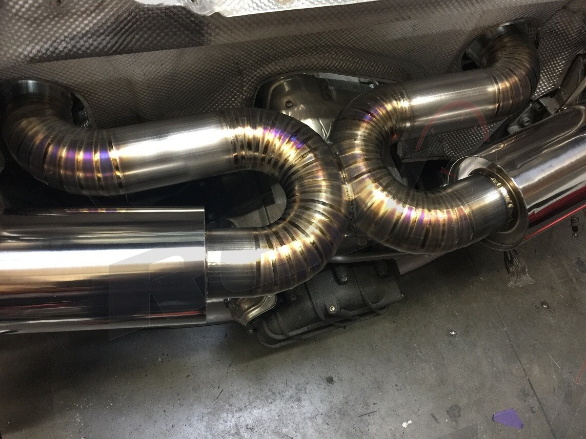 Rev9 Titanium Cat-Back Exhaust Kit Sports Muffler For Audi R8 4.2L V8 2008-12
