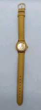 RARE PRINCESS TINKERBELL CRYSTALS DISNEY GOLD SII WATCH STAR WAND SECOND HAND