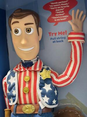 Toy Story And Beyond Stars & Stripes Talking Woody Disney Pixar