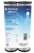 Pack of 2 Potable Water Filter Cartridges 10 x 2.5 Pleated Sediment Filters
