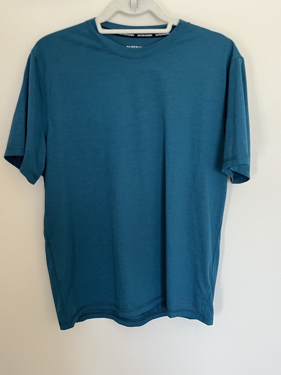 Outerknown Active Green Teal Short Sleeve T-shirt size Large | eBay