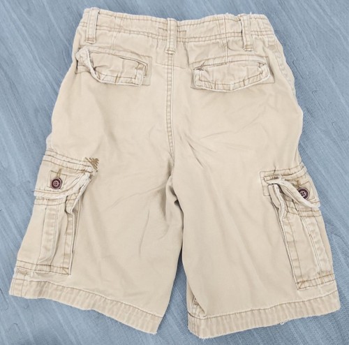 Boy's Red Camel Cargo Khaki Shorts Size 12 Distressed 100% Cotton Bottoms Belk - Picture 2 of 5