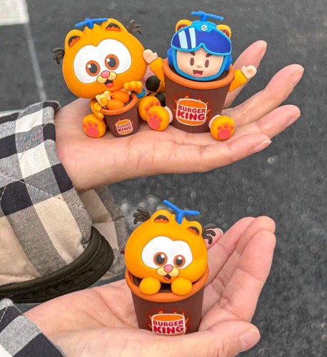 2024 Burger King Garfield Happy Meal Spielzeug ganzes Set 3-teilig Eleme Blindbox - Bild 9 von 27