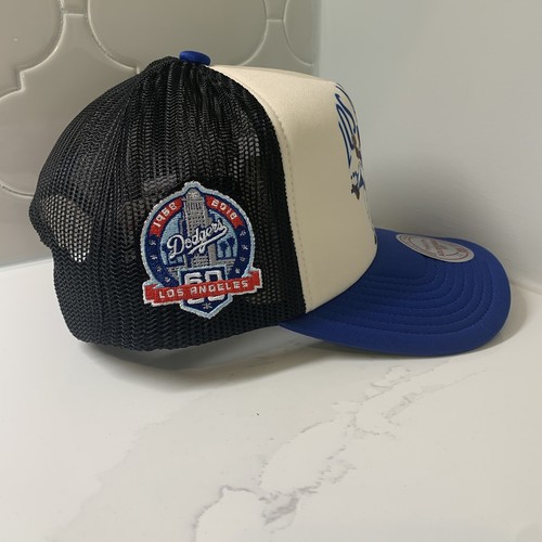 Los Angeles Dodgers Mitchell & Ness 60 Year Adjustable Snapback Trucker Cap OSFM - Picture 5 of 8