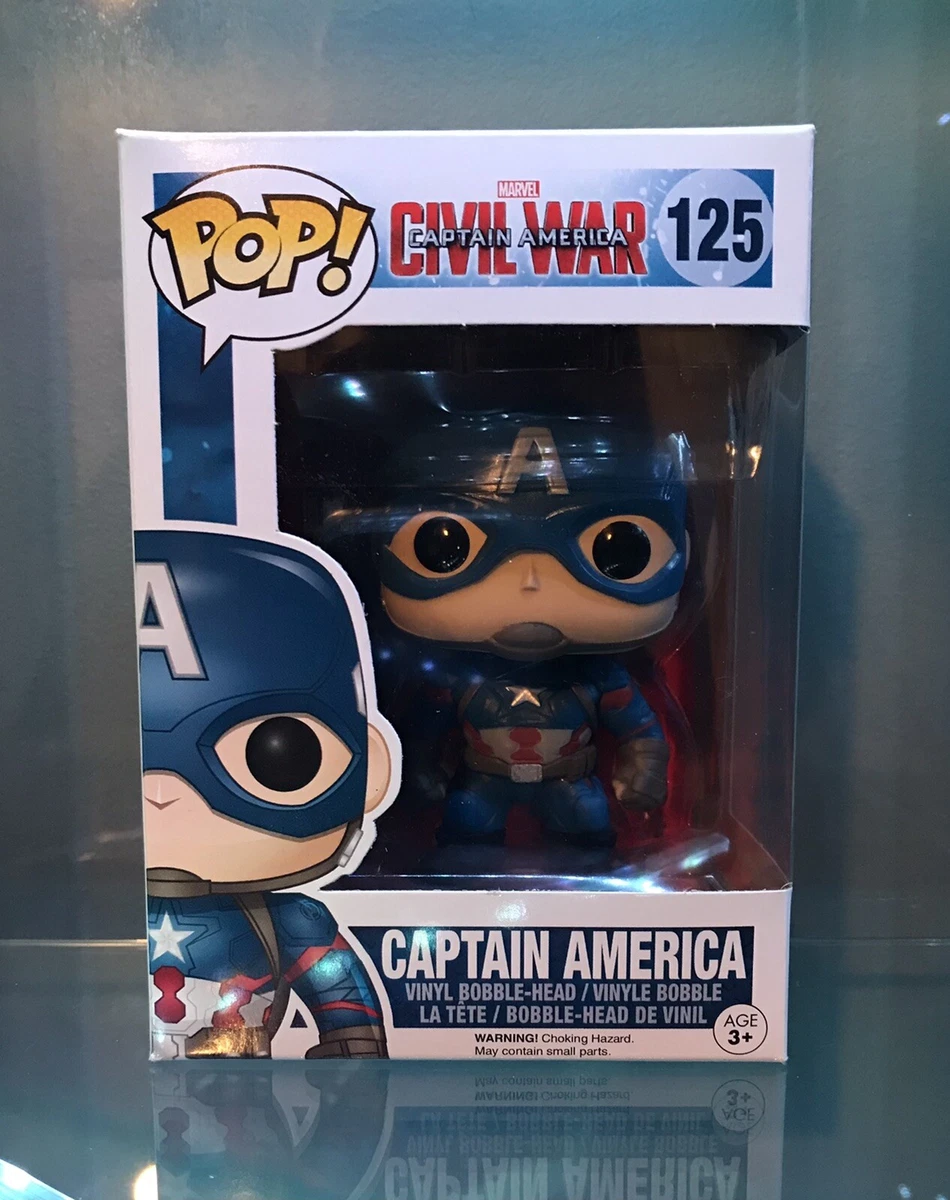 Funko Pop Marvel CAPTAIN AMERICA 125 Civil War Vinyl Figure NIB