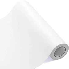 12 Inch x 25Ft Self Adhesive White Matte Permanent Vinyl Roll for Scrapbooking