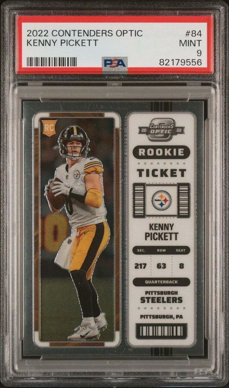 2022 Panini Contenders Optic - Rookie Ticket #84 Kenny Pickett PSA 9