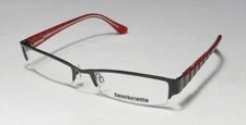 LAMBRETTA LAM0006 BLACK/RED HALF RIM SLIM FIT SHAPE MODERN DESIGNER EYEGLASSES