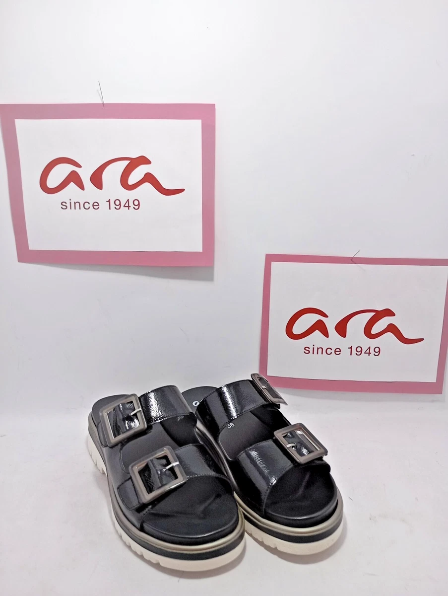 Sandali ARA Hawaii Da Donna, Colore Sabbia Argento, Taglia 35 EU, Pelle Morbidissima, Vestibilità Comoda