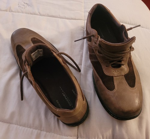 Rockport Walkability Dark Brown Suede Leather Men's Walking Shoes Sneakers 10.5 - Picture 12 of 12