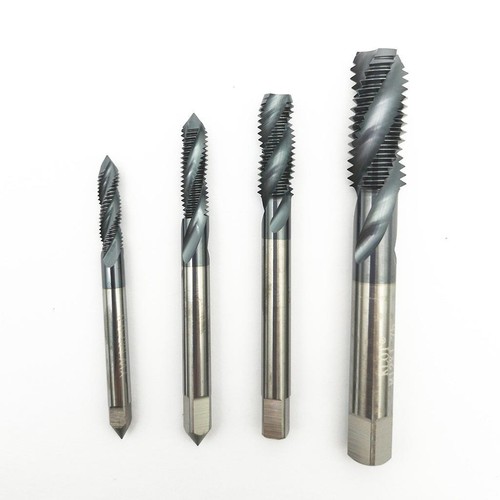 KLOT HRC55 TiALN Coated Solid Carbide Plug Tap M3M12 Spiral Flute