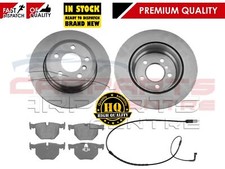 FOR BMW X5 E70 3.0D 30D 35D xDrive REAR 320mm BRAKE DISCS AND PADS SENSOR