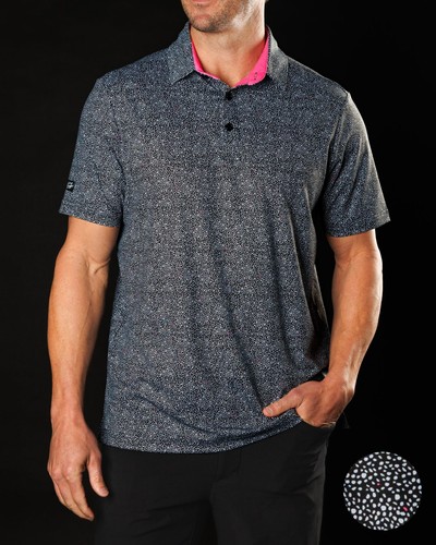 Camisa Polo Sunday Swagger Pintura Estática Manga Corta Hombres Talla 3XL NUEVA - Imagen 4 de 9