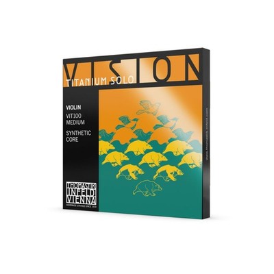 Thomastik Infeld Vision Titanium Solo Violin Strings 4/4 Medium Tension Set