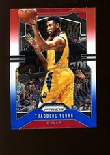 2019 Prizm #217 Thaddeus Young Chicago Bulls Red White & Blue Prizm QTY