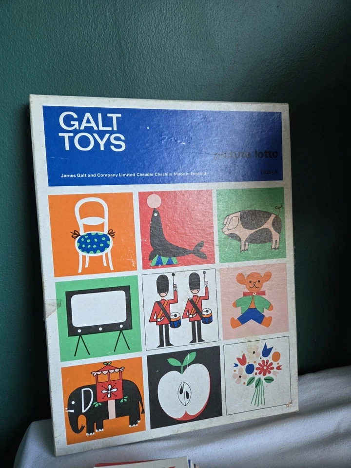 Vintage Picture Lotto game Galt Toys Complete Made England Retro Christmas Gift - Image 2 of 4