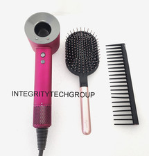 OEM Dyson Supersonic Hair Dryer Fuchsia Fast Drying Lightweight Brush Comb Set