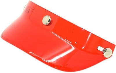 Marushin Motorcycle Helmet Optional Vintage Short Visor Clear Red Part Number: