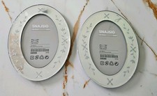 IKEA Snajsig Picture Frames X 2 Mirror Glass 901.031.31 For 4 X 6" Photo Rare
