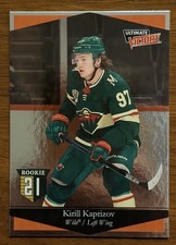 2020-21 Upper Deck Kirill Kaprizov Ultimate Victory Rookie Card Minnesota Wild. rookie card picture