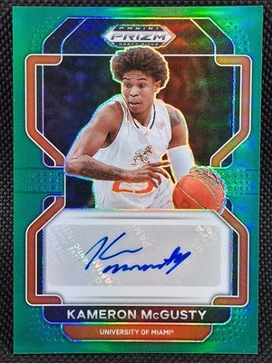 2022-23 Prizm Draft Picks - Autographs Green Prizm #DP-KMC Kameron Mcgusty