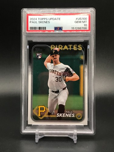 2024 Topps Update - Paul Skenes Base #US100 (RC) PSA 10 GEM MT Pirates