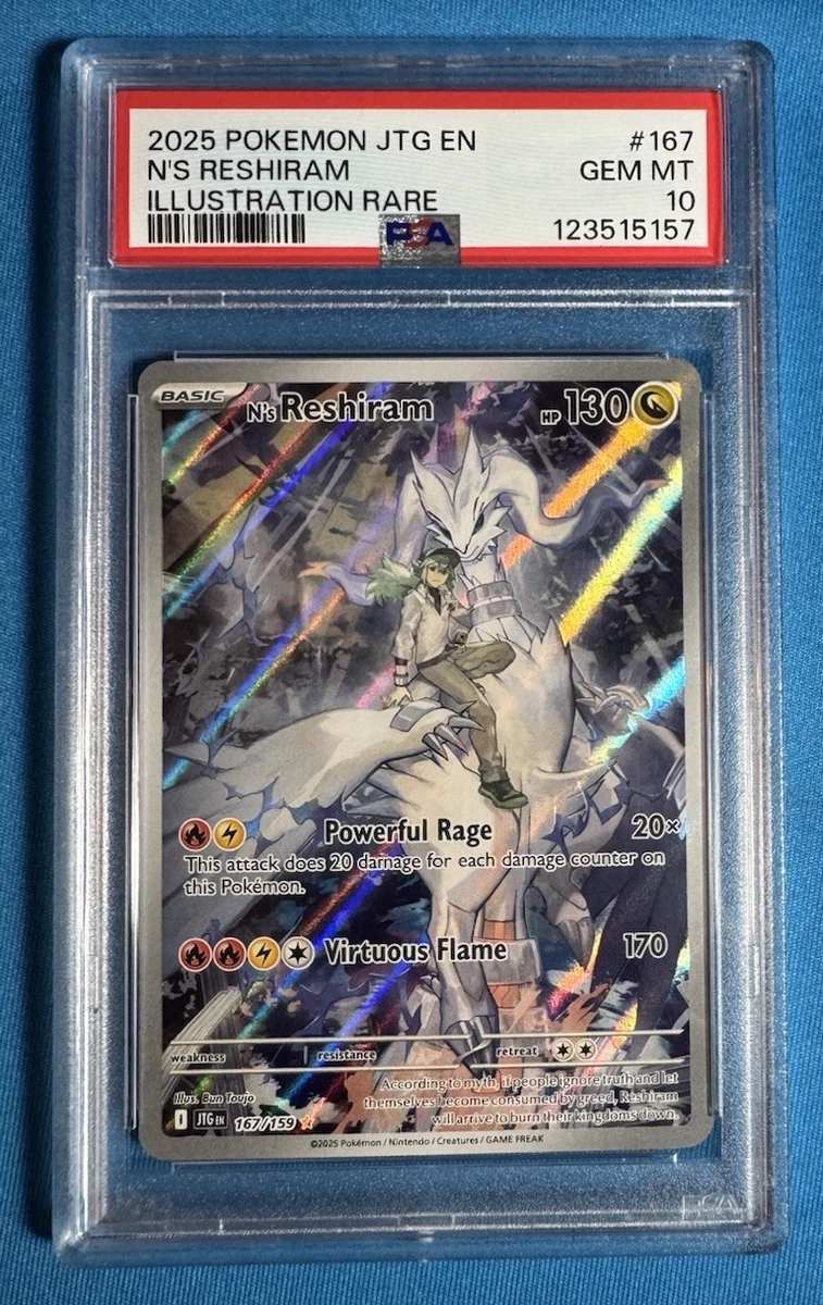 Reshiram Pokémon TCG Professional Sports Authenticator (PSA