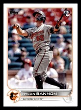 Rylan Bannon 2022 Topps #US70 Baltimore Orioles ROOKIE Buy10get5FREE