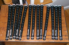 13 Golf Pride Standard size Tour Wrap Golf Grips. Black. NEW.