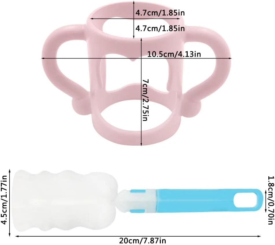 3 Pack Bottle Handles Compatible with Dr Brown'S Narrow Baby Bottle, Silicone Ba - image 3 of 4