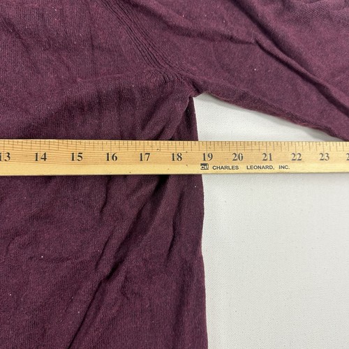 Express Pullover Baumwolle Kaschmirmischung Dunkellila Herren Large Pulli Strick - Bild 6 von 7