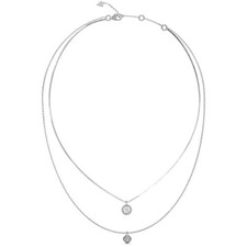 Image of Guess Necklace UBN04159RH 4G Double Row Chain - RRP £65.00