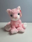 Ty Beanie Baby - CARNATION - The Retired Pink Cat W/Blue Eyes (Vintage2002) New