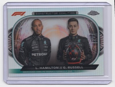 2022 Topps Chrome Formula 1 Constructors Coalition Lewis Hamilton/George Russell