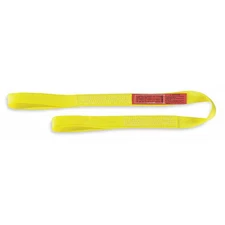 Lift-All Ee1601dfx6 Web Sling, Type 3, 6 Ft L, 1 In W, Polyester, Yellow