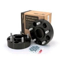 Spidertrax WHS010K Offroad Wheel Spacers 1.5 in. Thick Black 5 on 5 Bolt Pattern