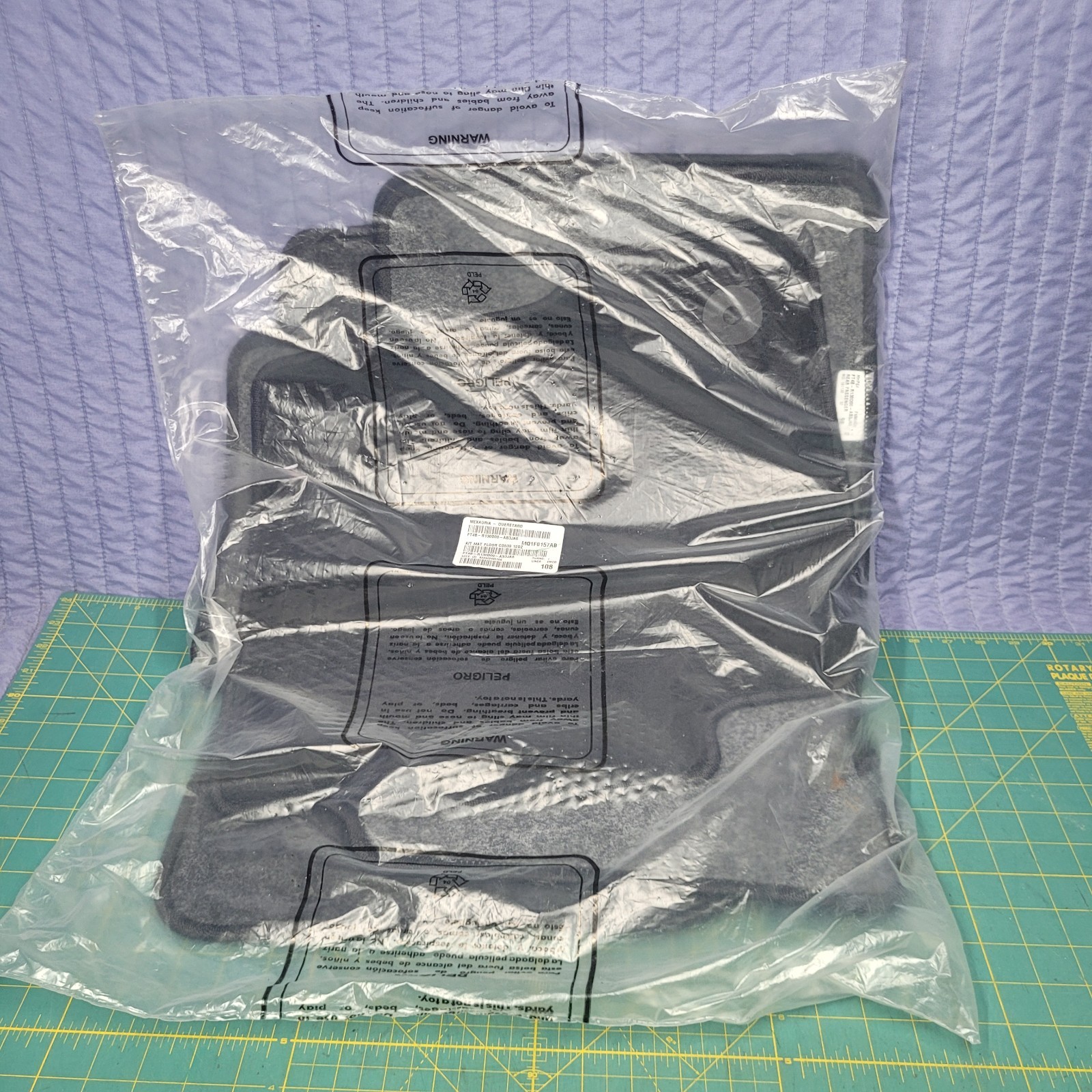 2015-2022 Ford Edge Black Carpet Floor Mats 4-Piece OEM FT4B-R130D00-AB3JA6