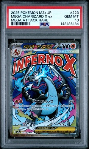 New ListingPSA 10 - Mega Charizard X Ex 223 Mega Attack Rare - Pokemon Japanese Mega Dream