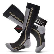 OutdoorMaster Thermolite Merino Wool Ski Socks, Compression Thermal Snowboard...