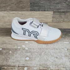 TYR L-1 Lifter Weightlifting Shoes Womens 7.5 White Athletic Fitness Sneakers
