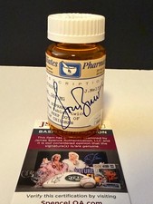 Lorraine Bracco Signed Pill Bottle Sopranos Tony Soprano - Photo Proof + JSA COA