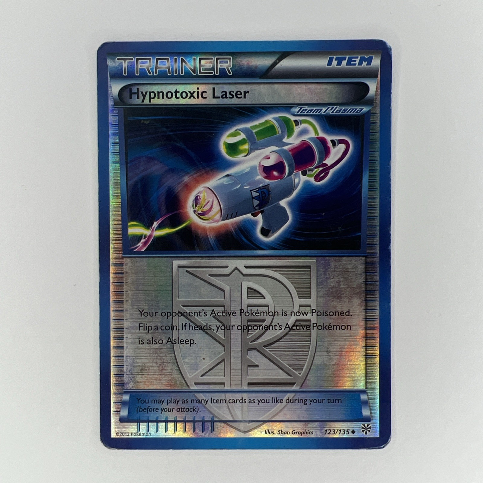Hypnotoxic Laser (Team Plasma) 123/135 Plasma Storm Reverse Holo