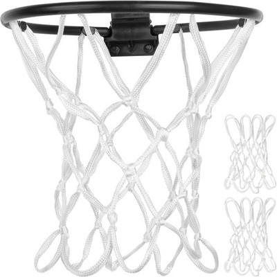 2 Pack Mini Basketball Net Replacement 8 Loop Indoor Outdoor