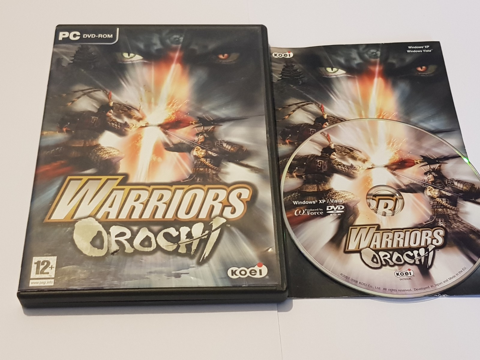 Warriors Orochi 1 PC DVD ROM Game Koei Hack & Slash 2007 Dynasty Warriors Style